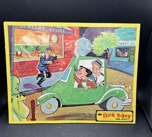 Vintage 1960’s Dick Tracy Inlaid Puzzle for Children by Jaymar 11 x 14 EUC